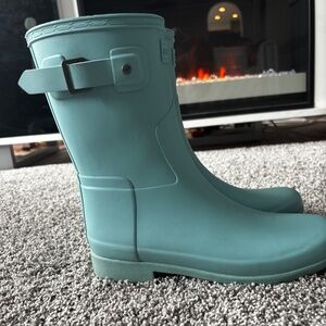 Turquoise Hunter Boots